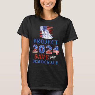 Projekt 2024 Spara Vår demokrati T Shirt