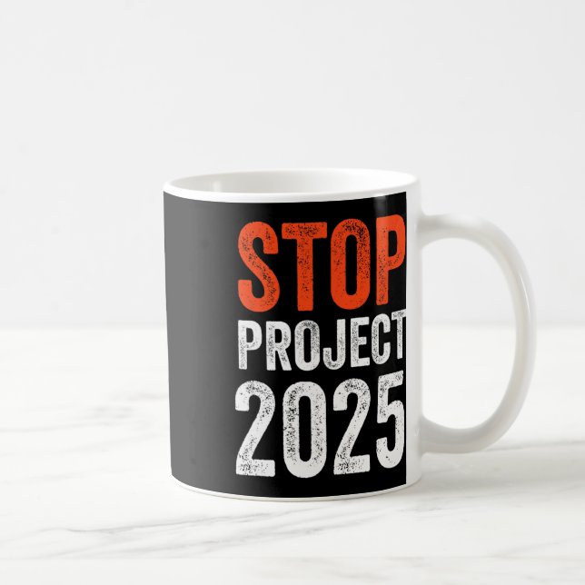 Projekt 2025 Anti Trump  Kaffemugg (Höger)