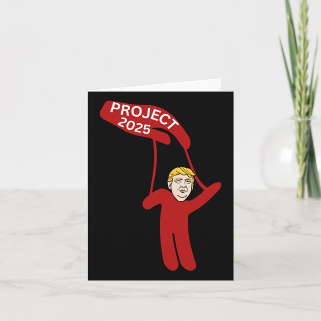 Projekt 2025 Donald Trump Puppet Kort (Framsida)