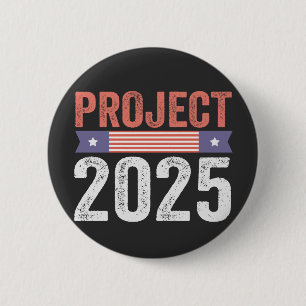 Projekt 2025: Trump American Patroitic T-Shirt Knapp