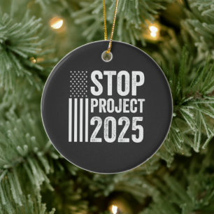 Projekt 2025: Trump American Republican USA Julgransprydnad Keramik