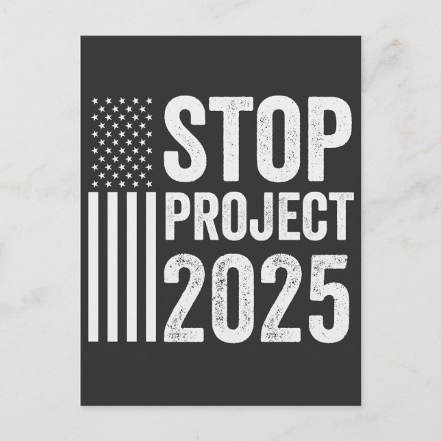 Projekt 2025: Trump American Republican USA Vykort (Framsida)
