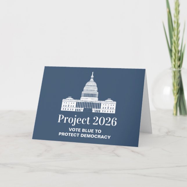 Projekt 2026 Rösta för demokrati Kort (Framsida)