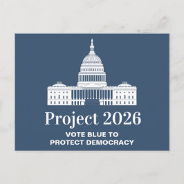 Projekt 2026 Rösta för demokrati Vykort