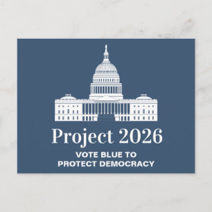 Projekt 2026 Rösta för demokrati Vykort