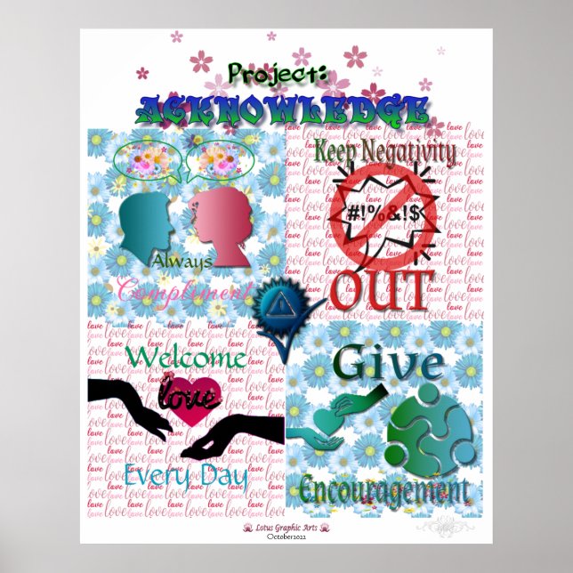 Projekt: ACKNOWLEDGE Poster (Framsidan)