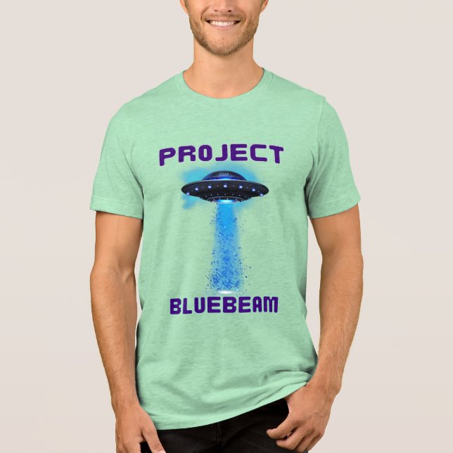 Projekt Bluebeam New jersey Drones UFO T Shirt (Framsida)