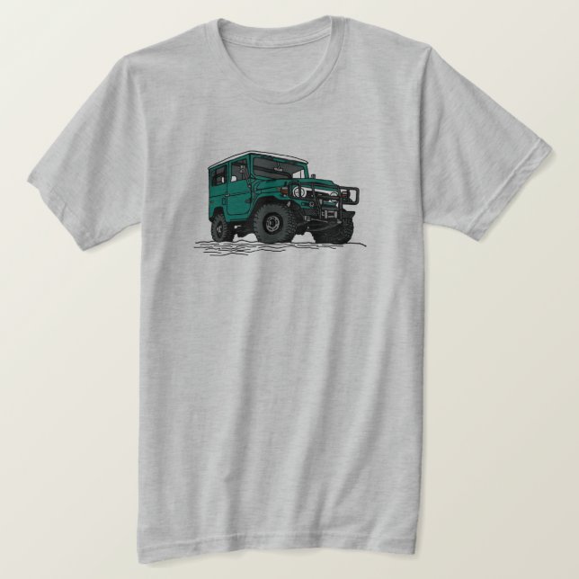 Projekt FJ40 Land Cruiser  T Shirt (Design framsida)