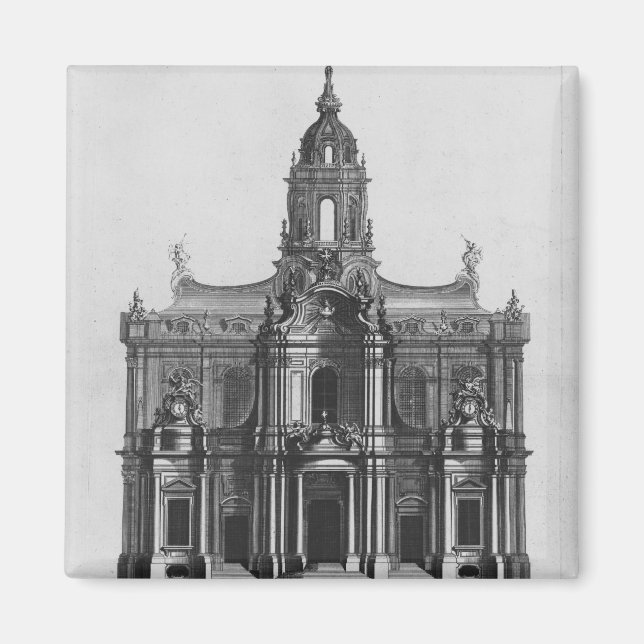 Projekt för Saint-Sulpices kyrka Magnet (Framsidan)