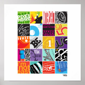 Projekt I för 20 kvadrater Poster