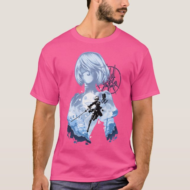 Projekt Yorha No. 2 B - Nier Automata T Shirt (Framsida)