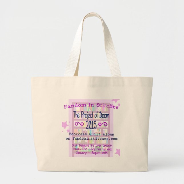 Projektera av Doombokhyllatäcket Along 2015 Jumbo Tygkasse (Framsidan)