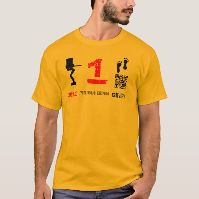 Projektera den GIMPy bipeden T-shirt (Framsida)