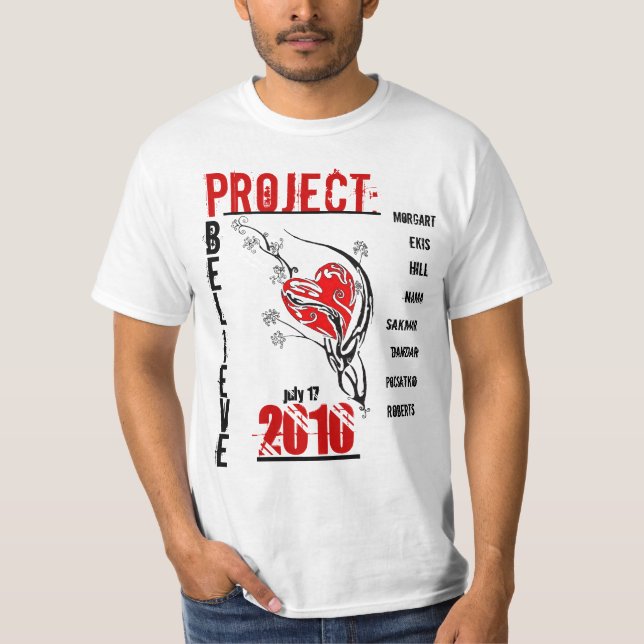 Projektera den tro finalen t shirt (Framsida)