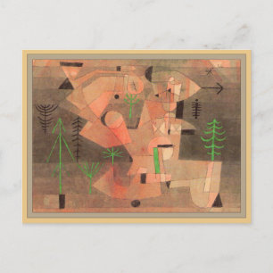 Projektera för en trädgård av Paul Klee Vykort