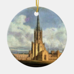Projekterad design för den Fonthill abbeyen, Julgransprydnad Keramik