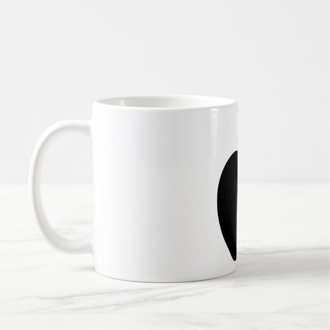Projektering av äppellogotyp, kaffeuppsättning mug kaffemugg (Vänster)