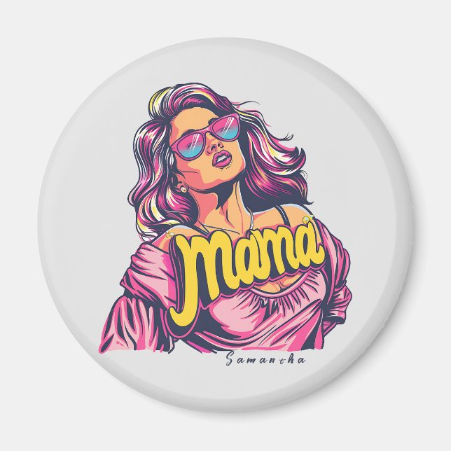 Projektering av Mamma för återsändande av personli Magnet (Framsidan)