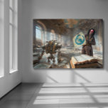 Projektering av projektionsyta - borttappadens bär poster<br><div class="desc">Den häpnadsväckande digitala konsten som skildrar Madessa,  den spottliga,  lätt kleptomaniakkartografen som vandrar övergivna fickdimensioner tittar för kartor till borttappad. Madessa försöker hjälpa till att återuppbygga sin förfäders sönderfallande civilisation. Och tjäna lite pengar på sidan. För att hjälpa till med kostnaderna.</div>