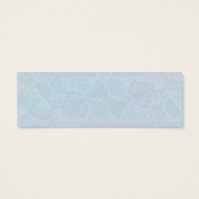 Projektering av romsk pastellblomma litet visitkort (Baksidan)