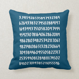 Projektering av siffror i Pi 3.14 Math Numbers Kudde