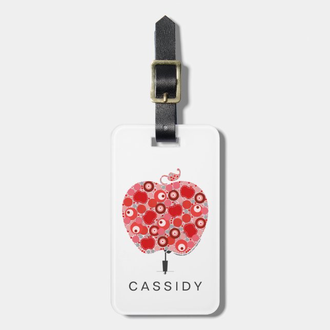 Projektet "Grow A Träd" - Apple Träd Bagagebricka (Vertikal Framsida)