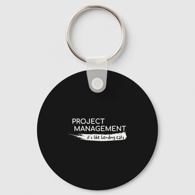 Projekthantering som Samlare Cats Funny Nyckelring (Framsida)