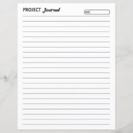 Projektjournalblad