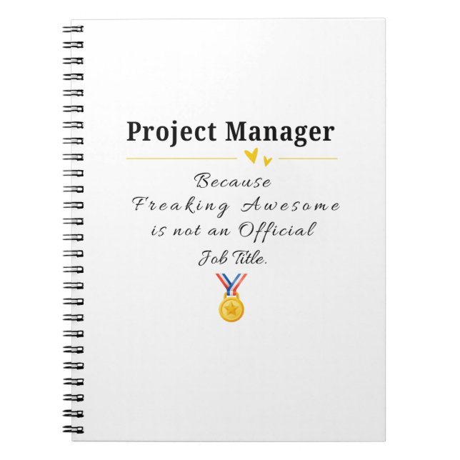 Projektledare Anteckningsbok (Framsidan)