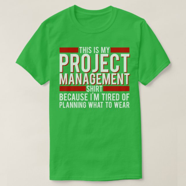 Projektledare Det här är min projekthanteringsgrup T Shirt (Design framsida)