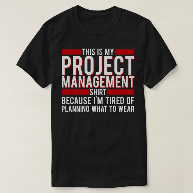 Projektledare Det här är min projekthanteringsgrup T Shirt (Design framsida)