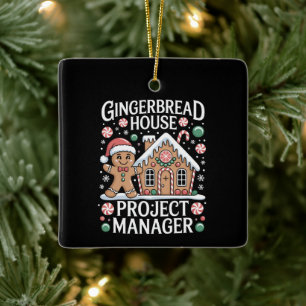 Projektledare för pepparkakshus Bakning av kakor Julgransprydnad Keramik