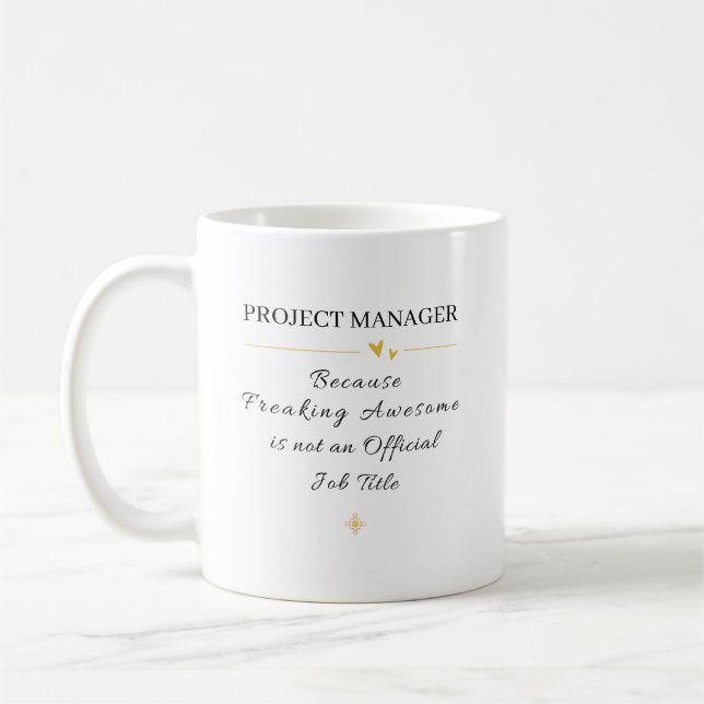 Projektledare Kontorscitat Kaffemugg (Vänster)