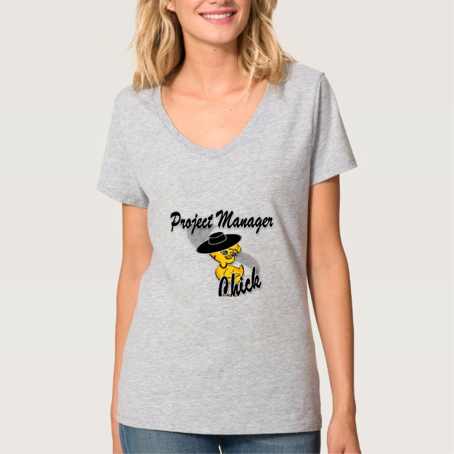Projektledarens Chick nr 4 T Shirt (Framsida)