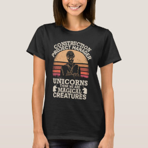Projektledning för bygge av Unicorns Tänka vintage T Shirt