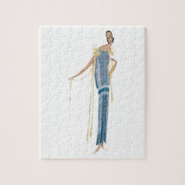 Projet de robe, ete, l'accroche-coeur (1924). pussel