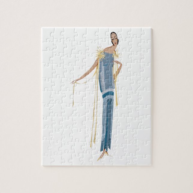 Projet de robe, ete, l'accroche-coeur (1924). pussel (Vertikal)