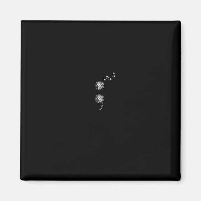 Projiceringsförebyggande Blowball Dandelion-dragni Magnet (Framsidan)