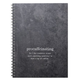Prokaffeinering Anteckningsbok