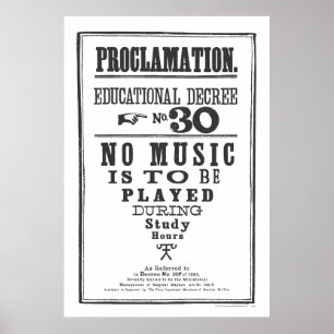 Proklamation 30 poster