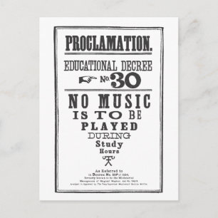 Proklamation 30 vykort