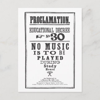 Proklamation 30 vykort