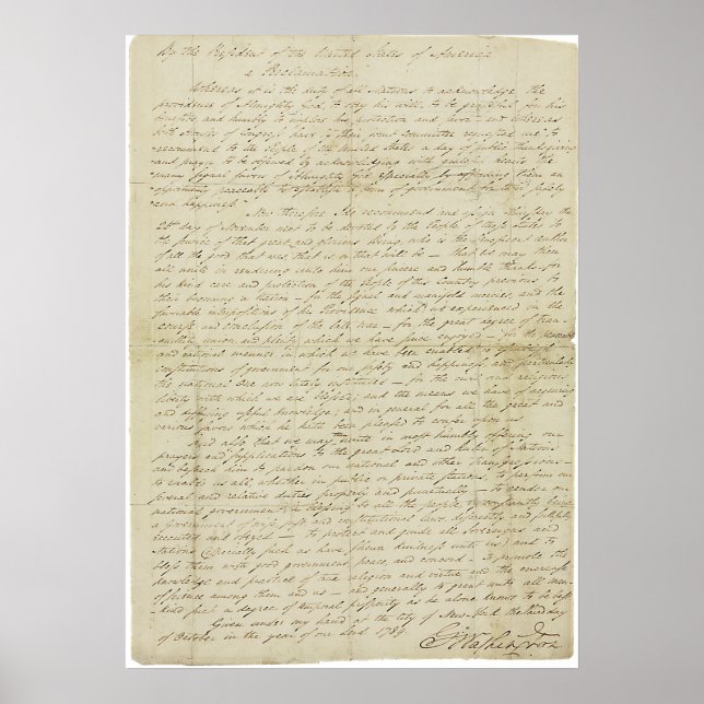 Proklamation av 1789 poster (Framsidan)