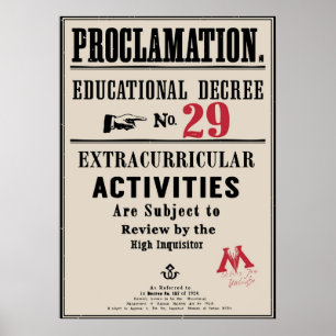 Proklamationsdekret nr 29 poster
