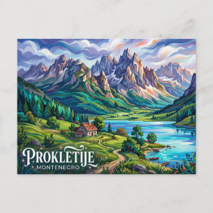 Prokletije nationalpark Montenegro Vykort