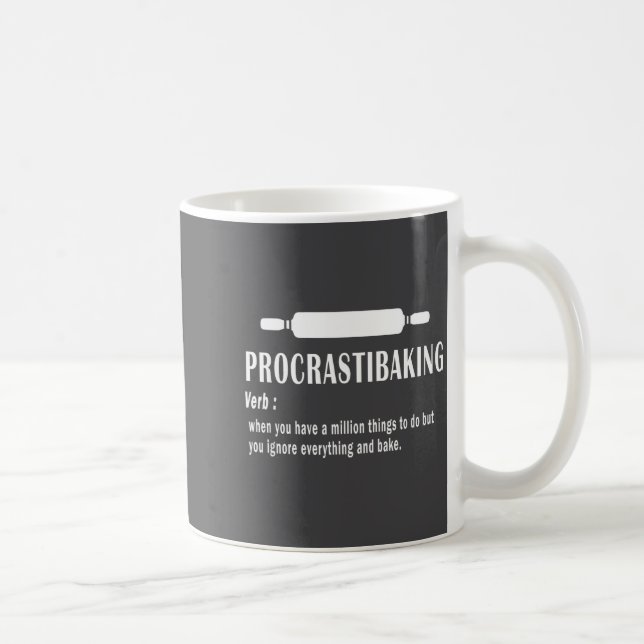 Prokrastibakning Rollig Definition - Bakälskare & Kaffemugg (Höger)