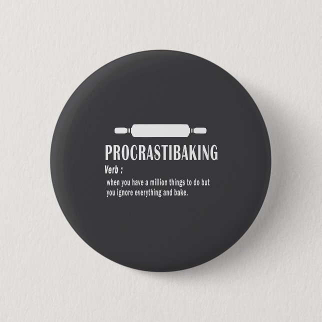 Prokrastibakning Rollig Definition - Bakälskare & Knapp (Framsida)