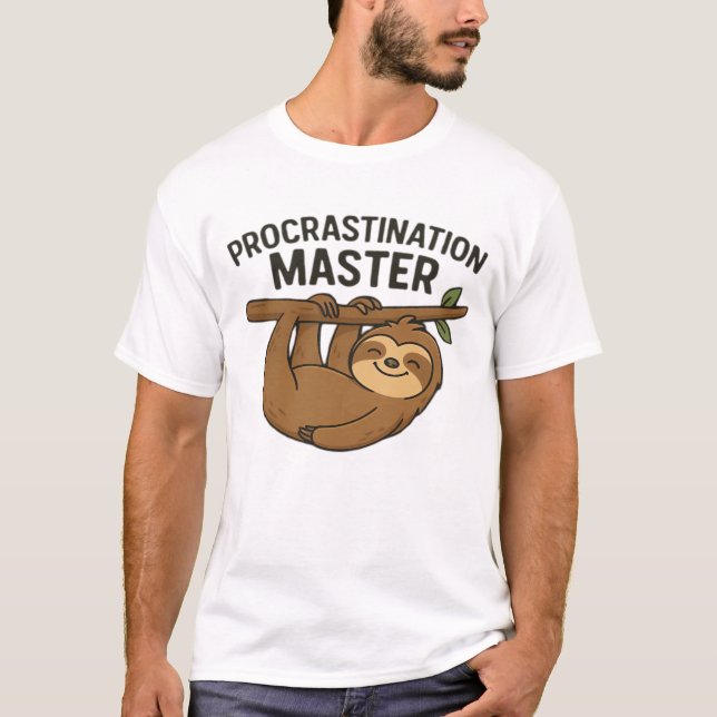 Prokrastinationsmästare Classic T-Shirt (Framsida)