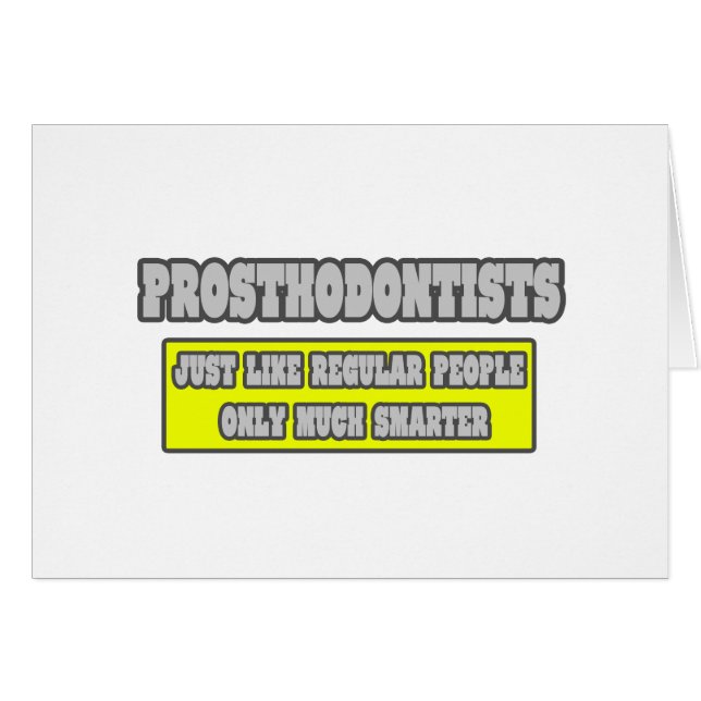 Proktodontister ...mycket smartare hälsningskort (Framsidan Horizontal)