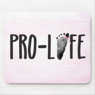 ProLife Baby-avtryck på Rosa Musmatta